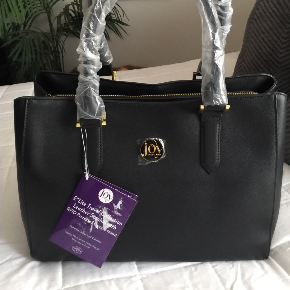 JOY E*Lite Genuine Leather Satchel with RFID